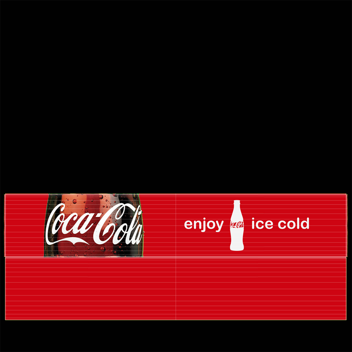 Coca Cola Double Door Display Refrigerator 3D