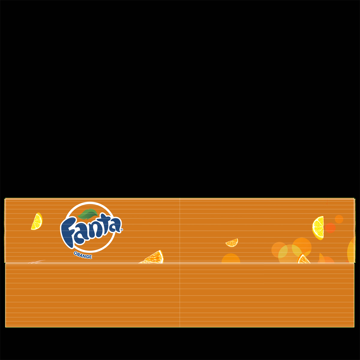 3D Fanta Double Door Display Refrigerator model