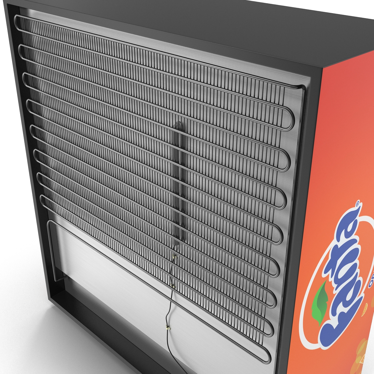 Fanta Three Door Display Refrigerator 3D