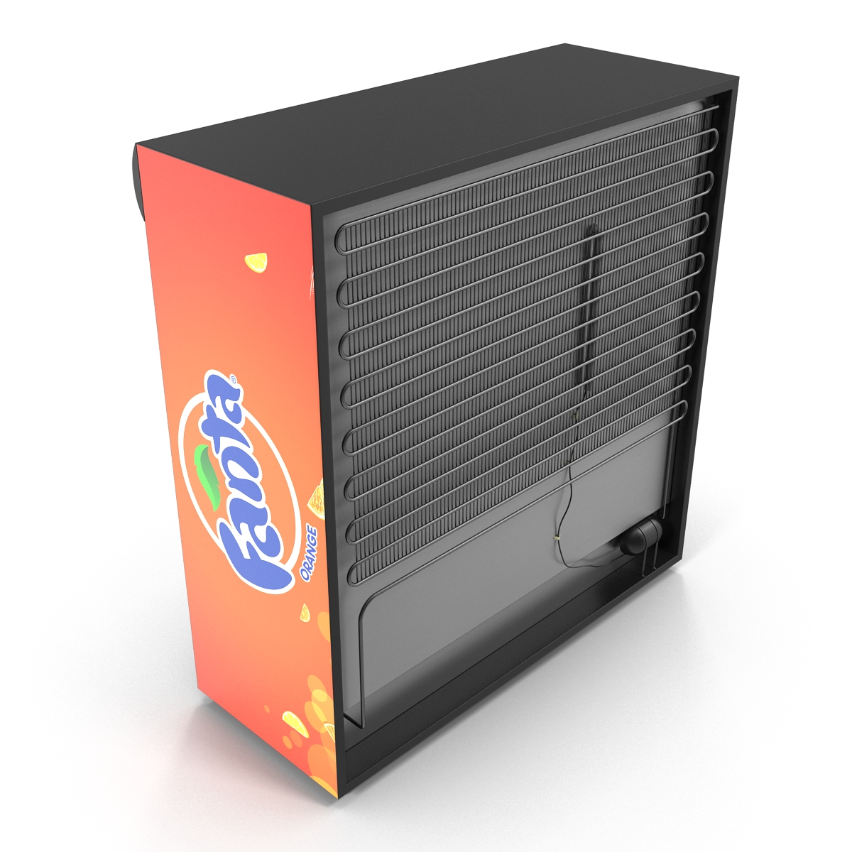 Fanta Three Door Display Refrigerator 3D