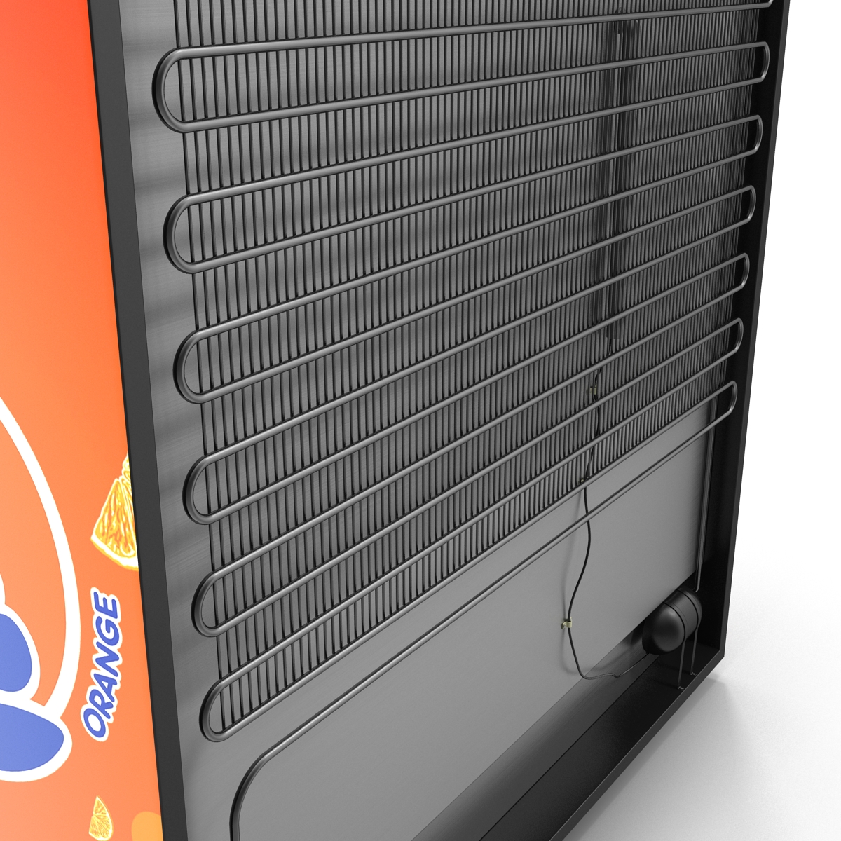 Fanta Three Door Display Refrigerator 3D