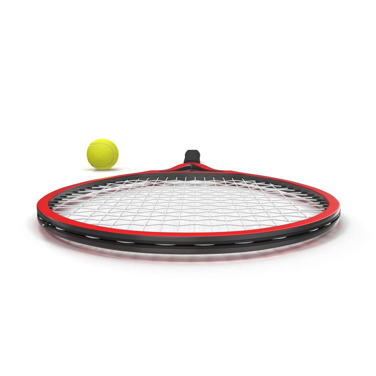 Tennis Racket and Ball 3D