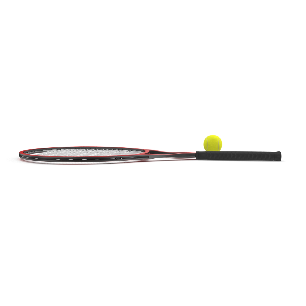 Tennis Racket and Ball 3D