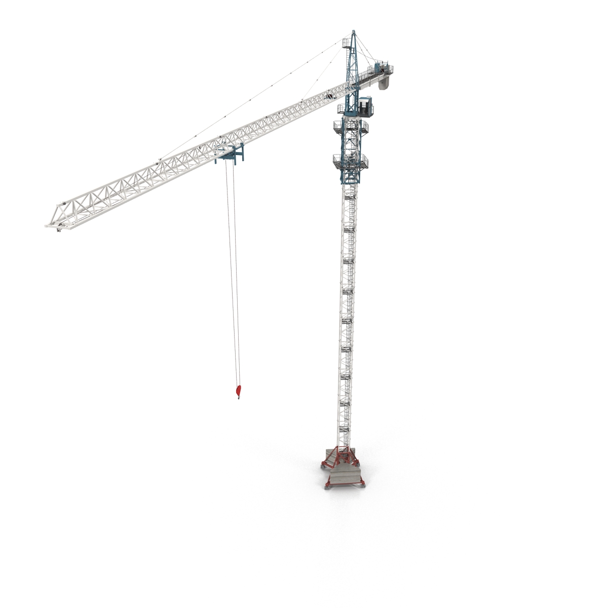 3D Tower Crane Rigged model