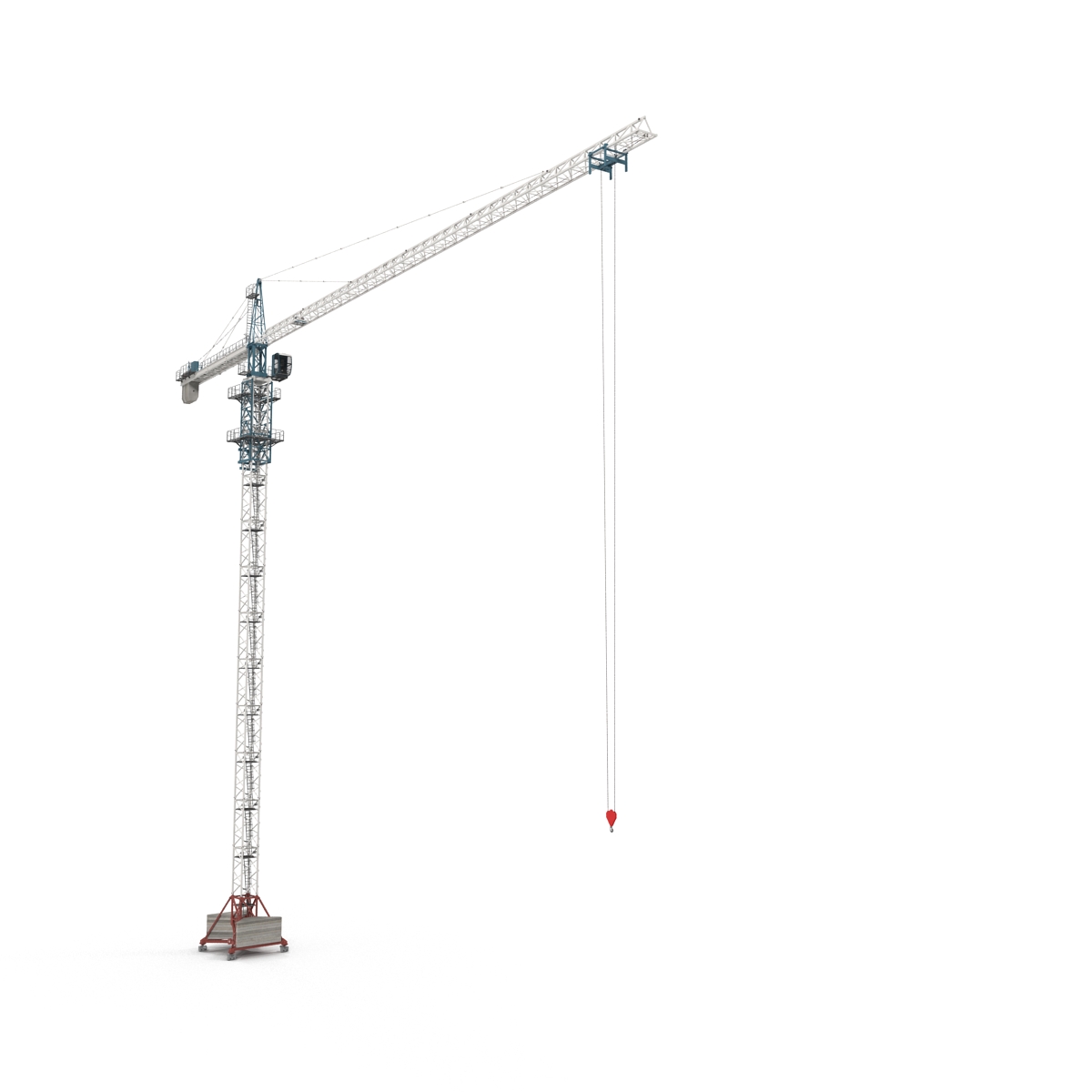 3D Tower Crane Rigged model