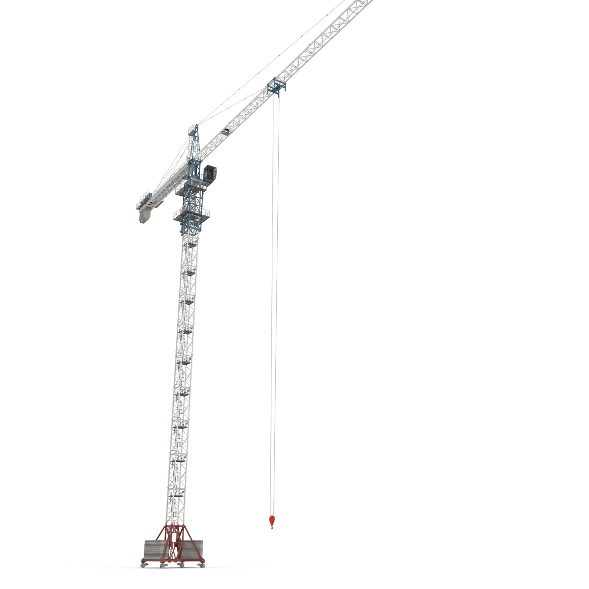 3D Tower Crane Rigged model