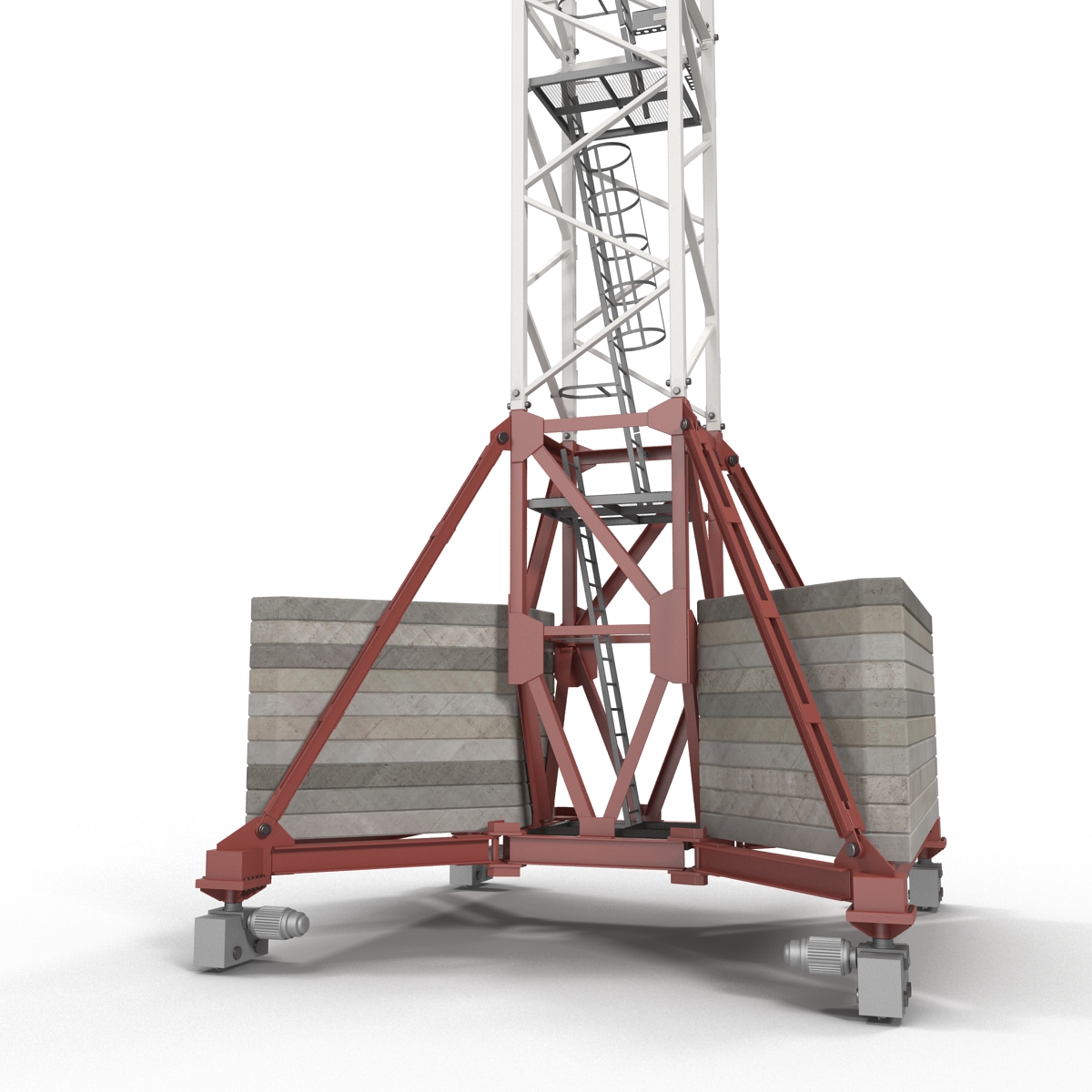 3D Tower Crane Rigged model