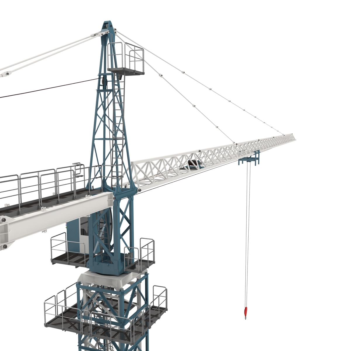 3D Tower Crane Rigged model