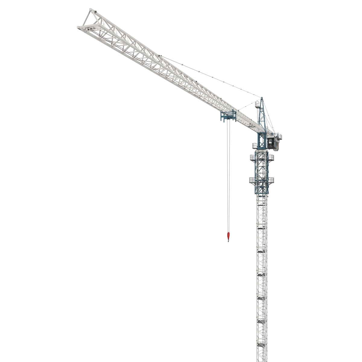 3D Tower Crane Rigged model