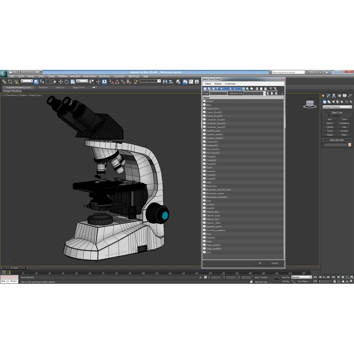 3D model Microscope