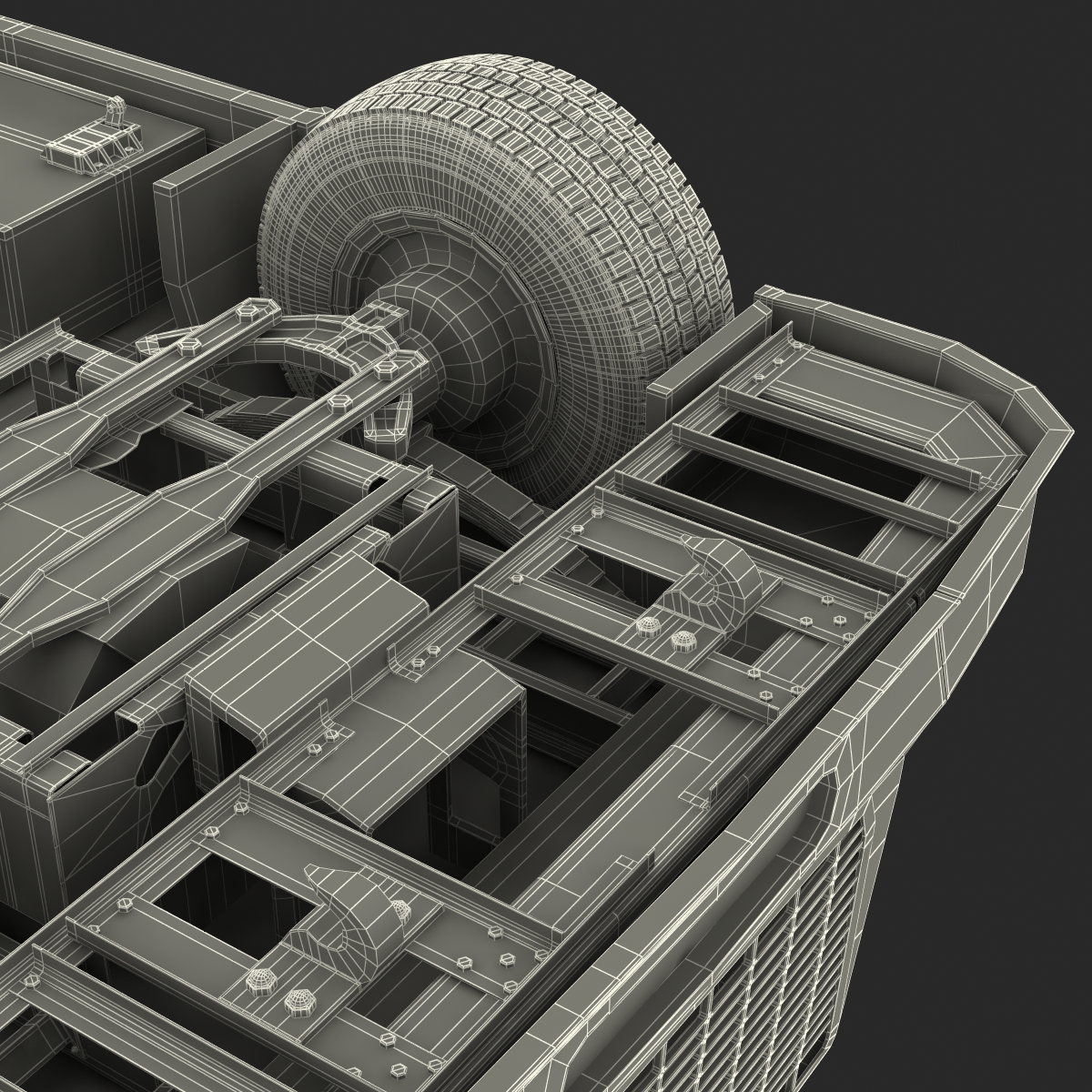 3D Semi Trailer Truck model