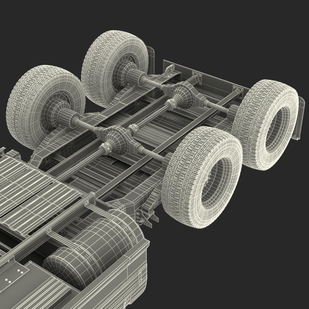 3D Semi Trailer Truck model