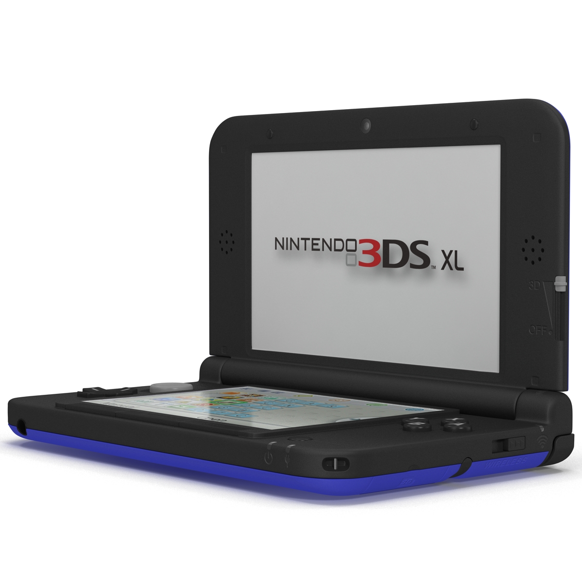 3D model Nintendo 3DS XL Blue