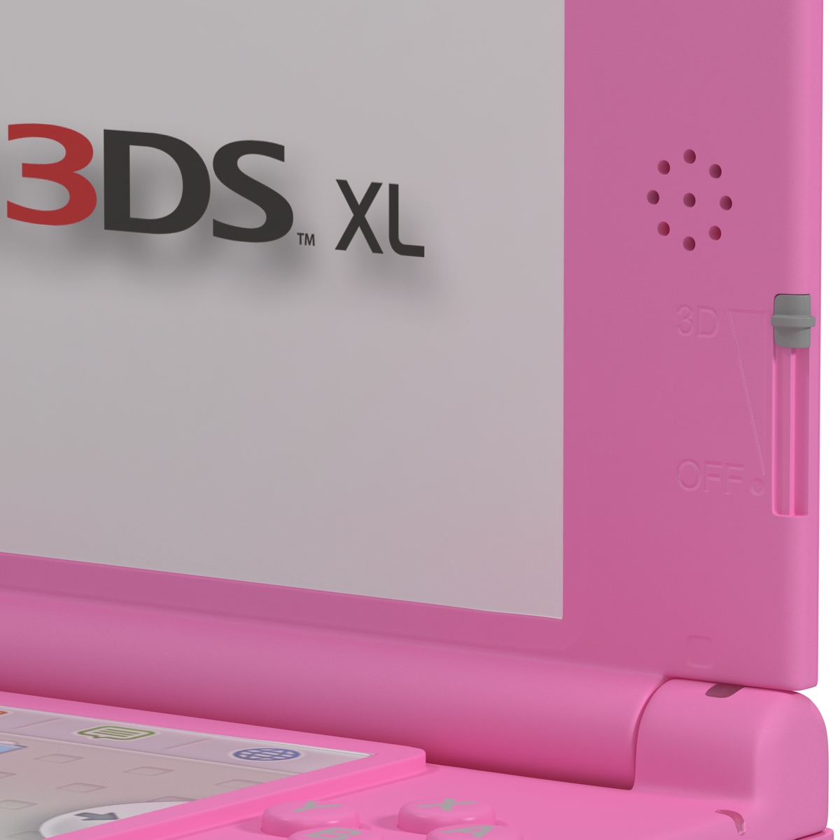 3D model Nintendo 3DS XL Pink