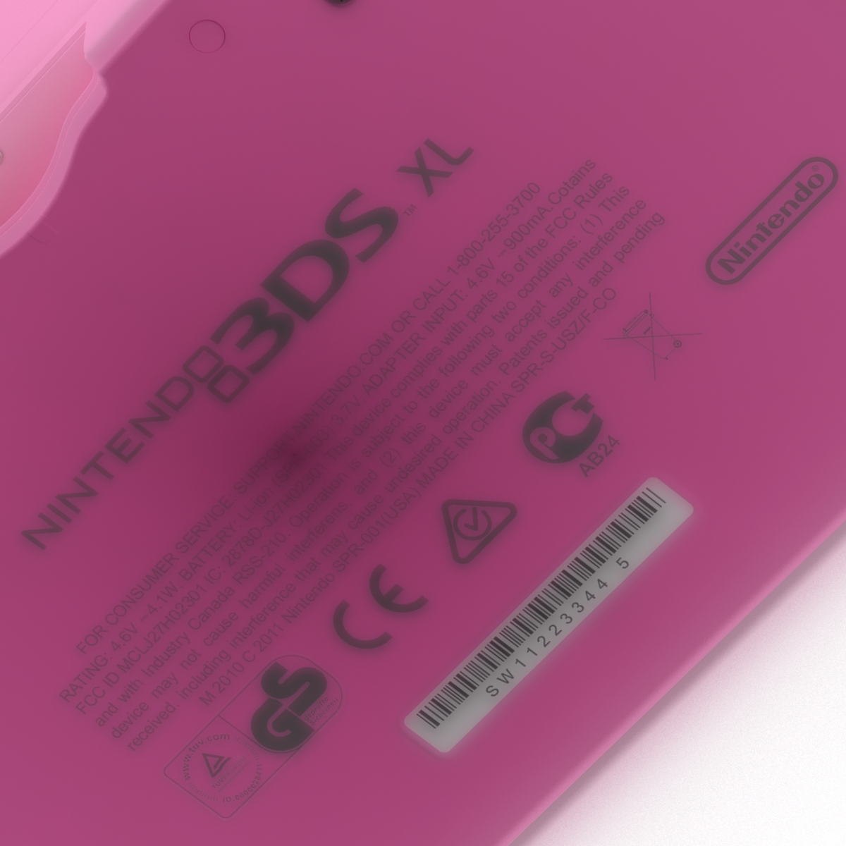 3D model Nintendo 3DS XL Pink