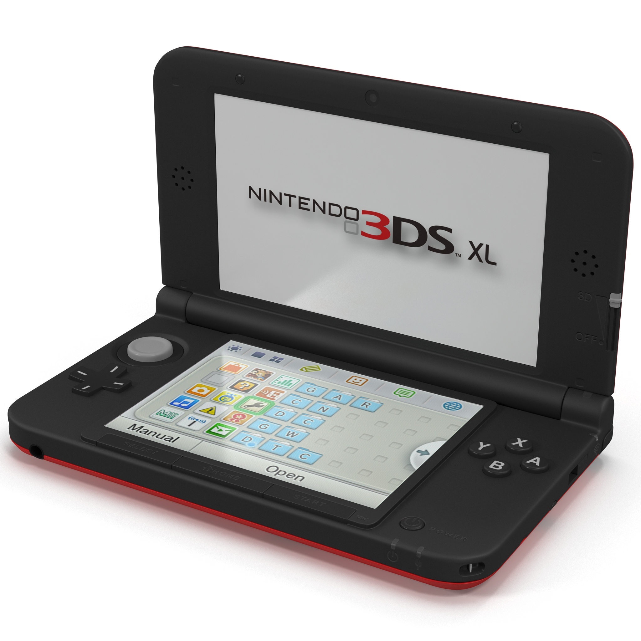 Nintendo 3DS XL Red 3D model