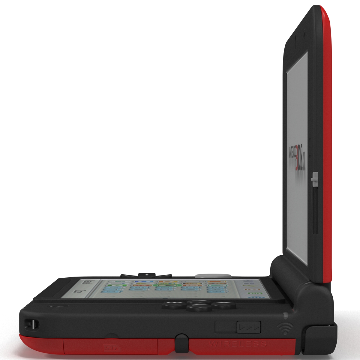 Nintendo 3DS XL Red 3D model