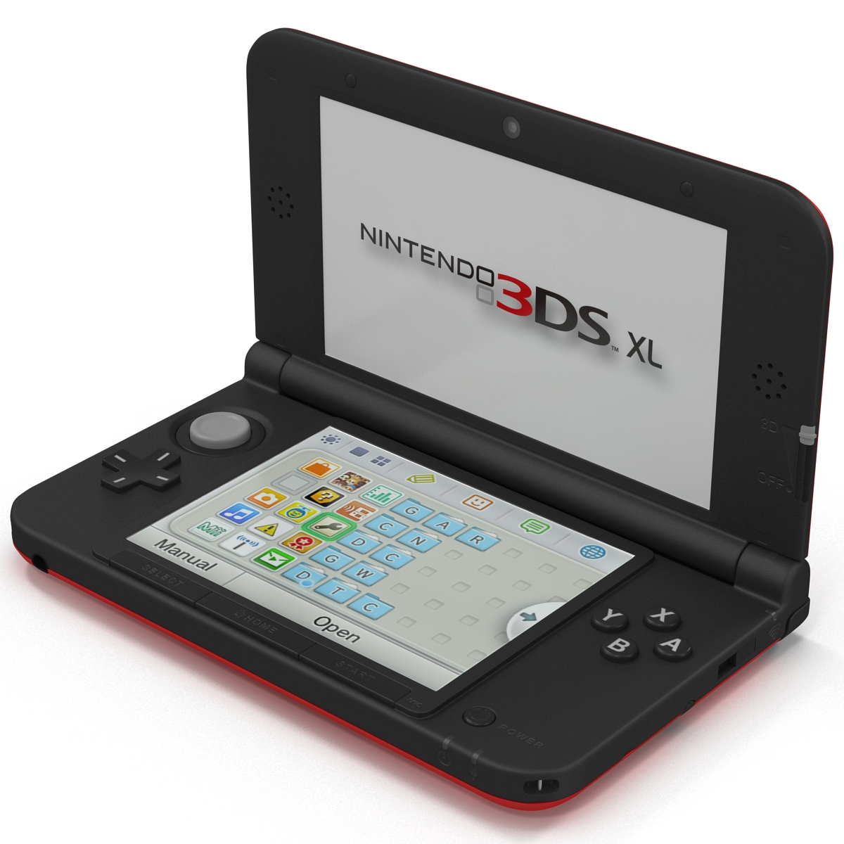 Nintendo 3DS XL Red 3D model