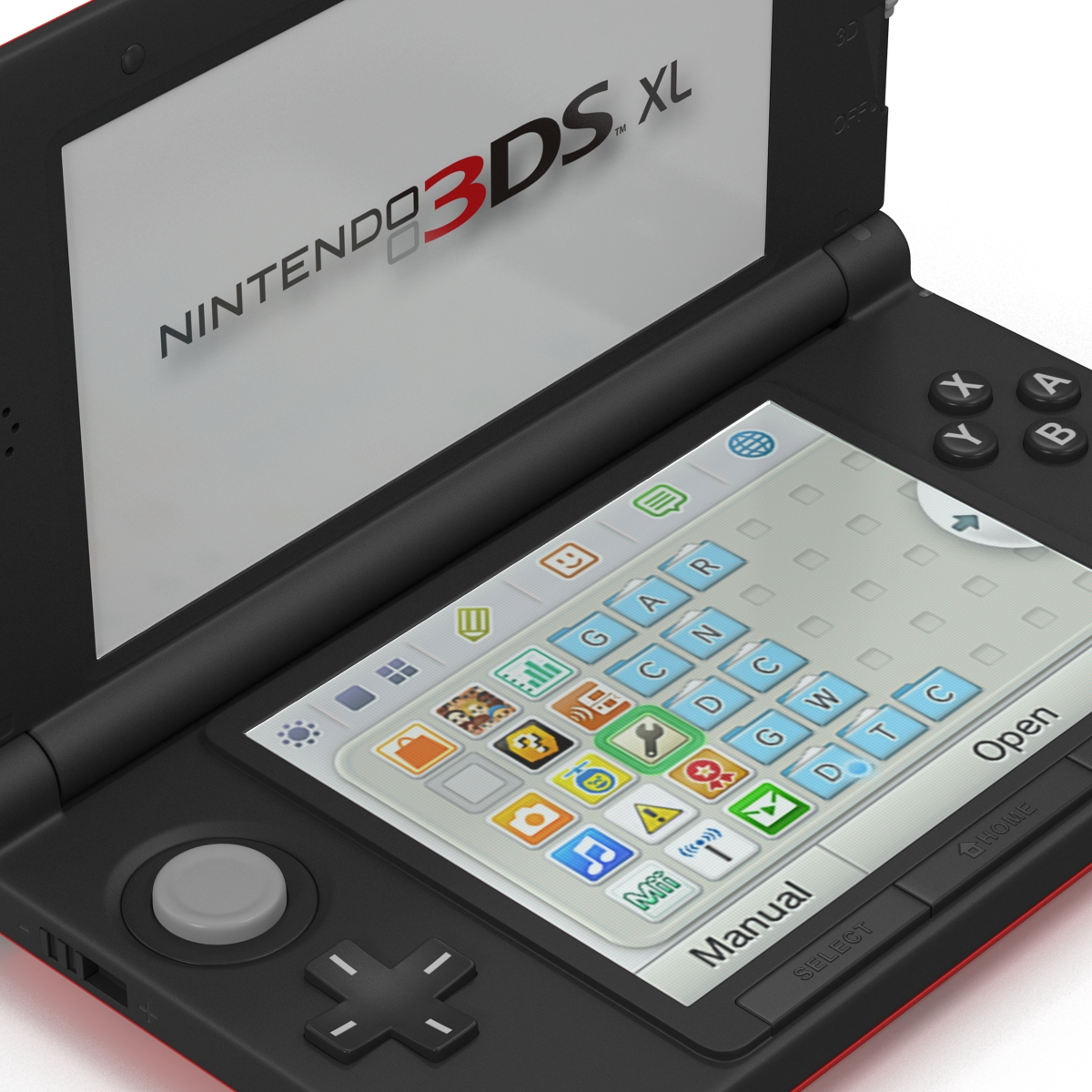 Nintendo 3DS XL Red 3D model