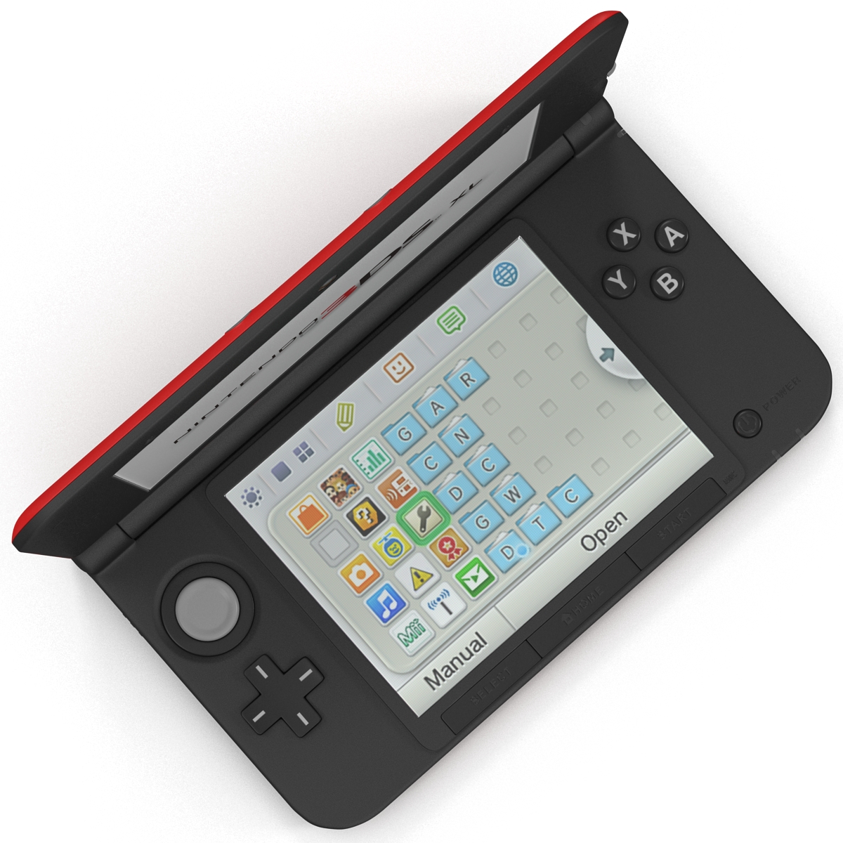 Nintendo 3DS XL Red 3D model