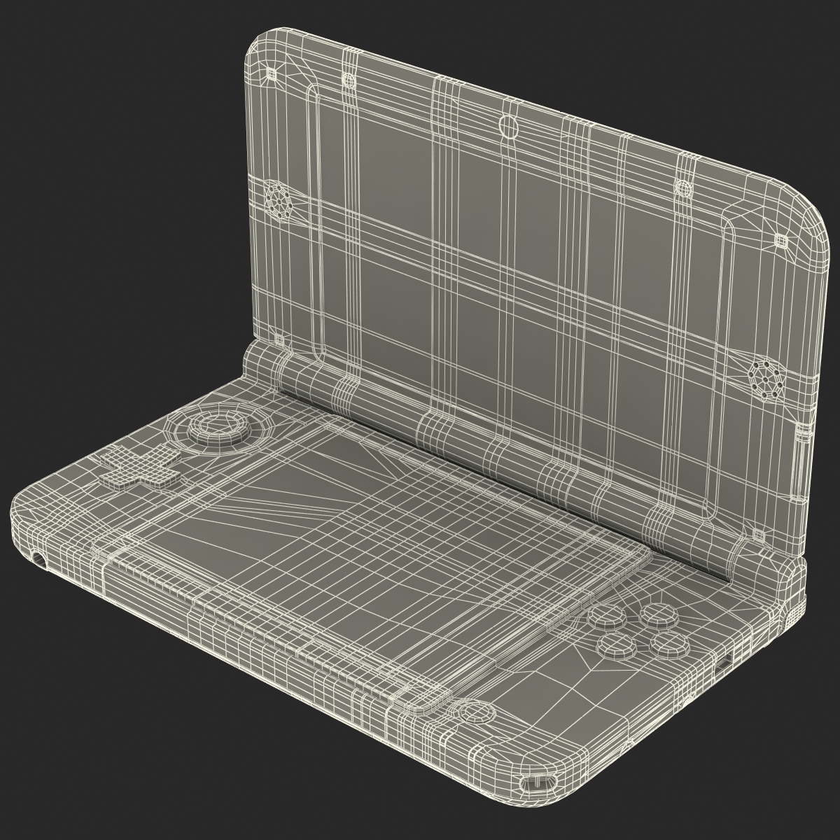 Nintendo 3DS XL Red 3D model