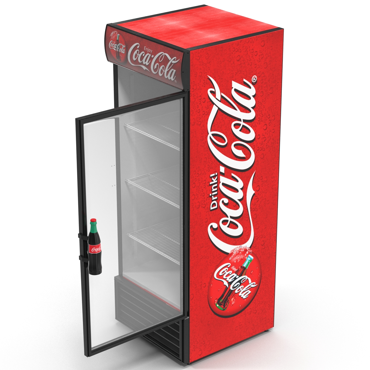 Refrigerator Coca Cola 3D