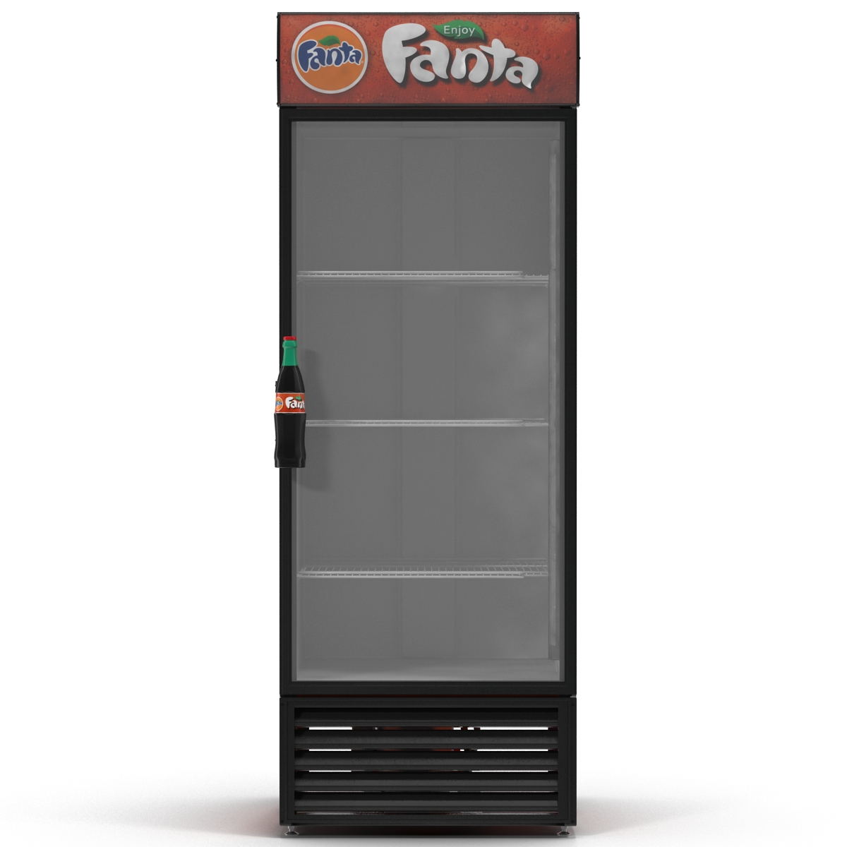 3D Refrigerator Fanta model