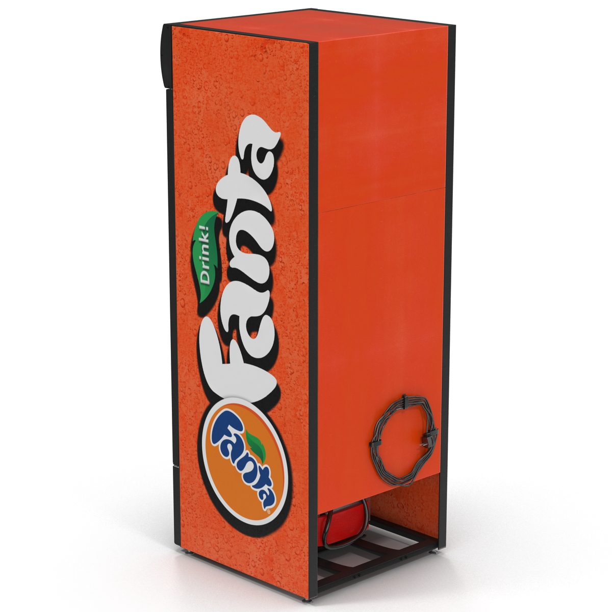 3D Refrigerator Fanta model