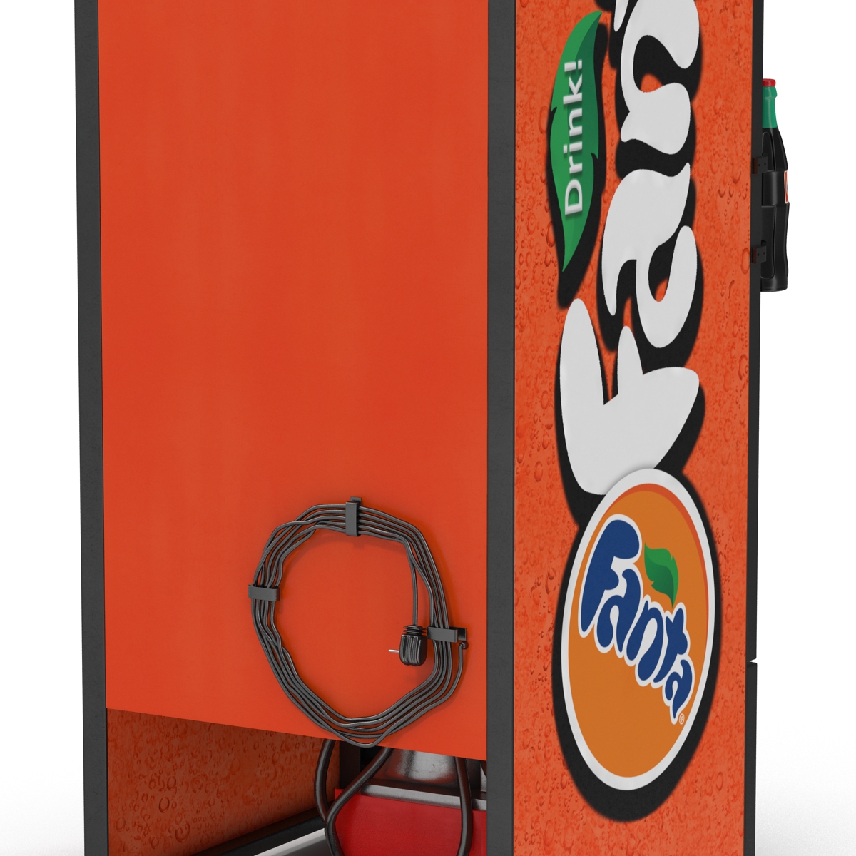 3D Refrigerator Fanta model