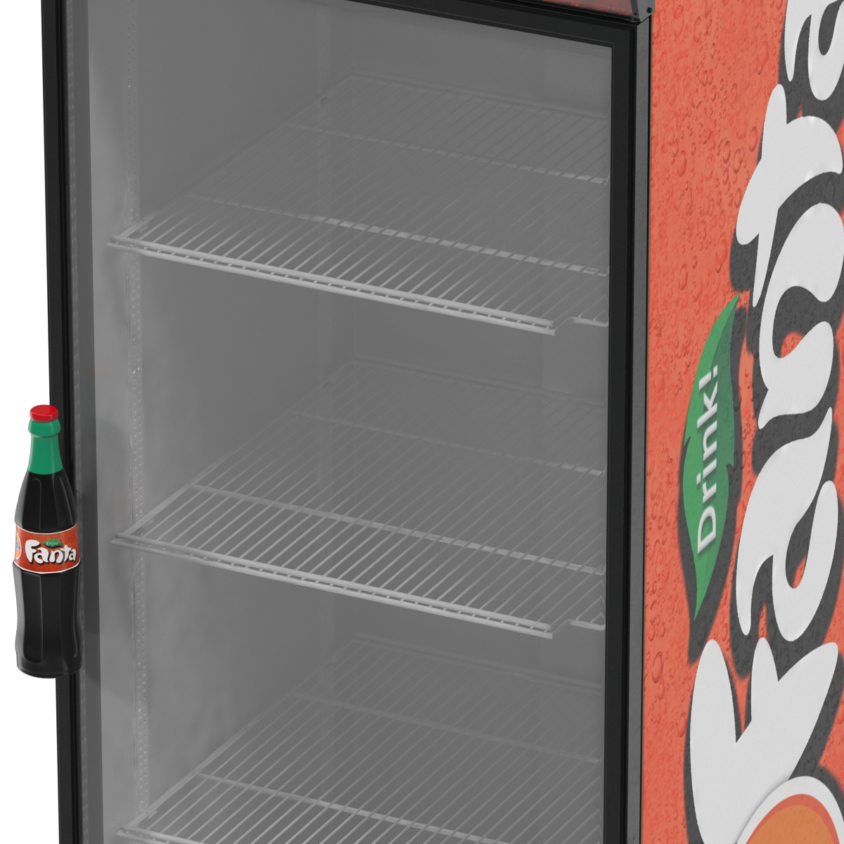 3D Refrigerator Fanta model