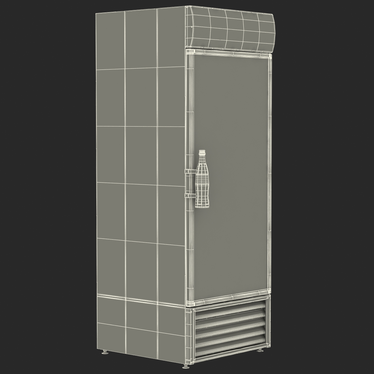 3D Refrigerator Fanta model