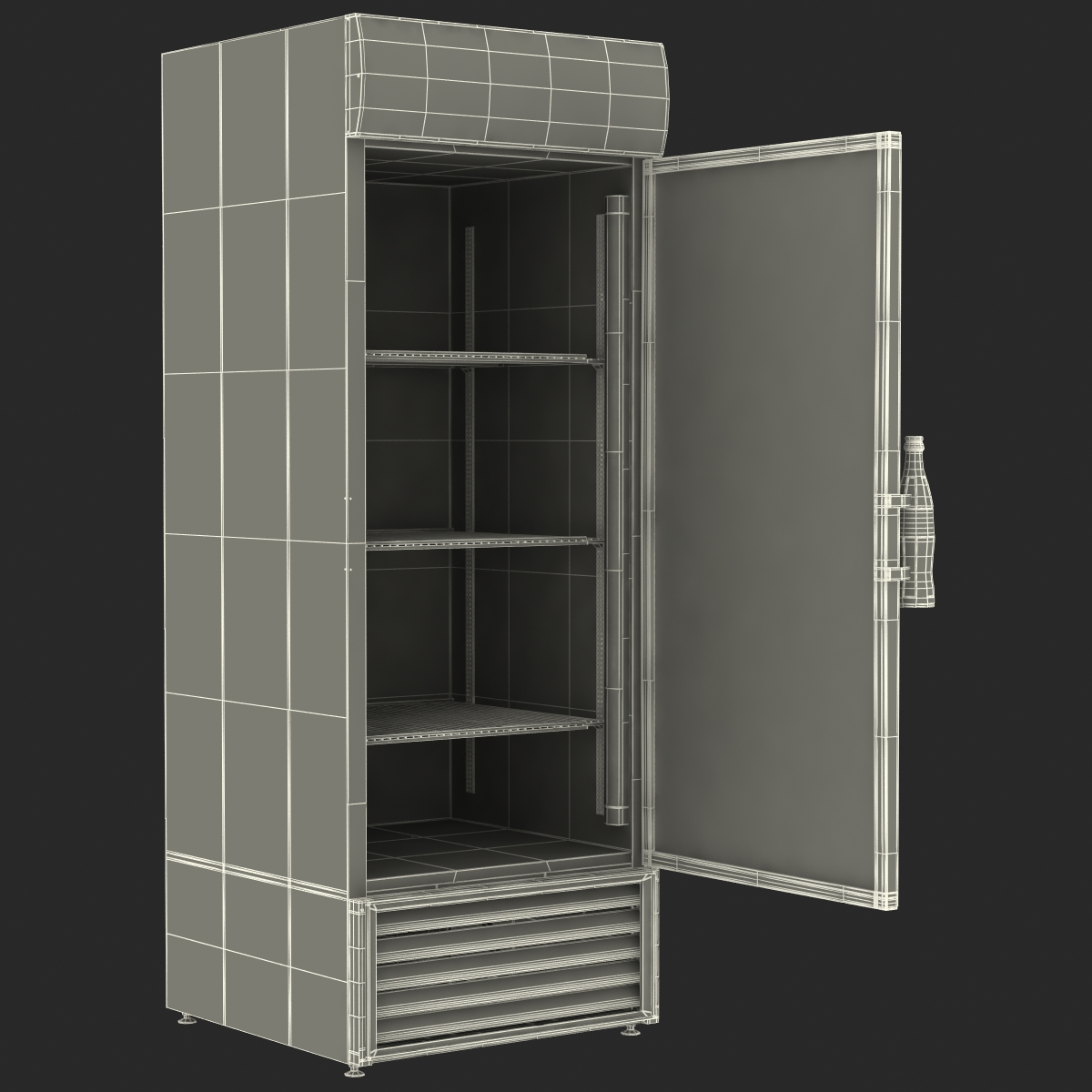 3D Refrigerator Fanta model