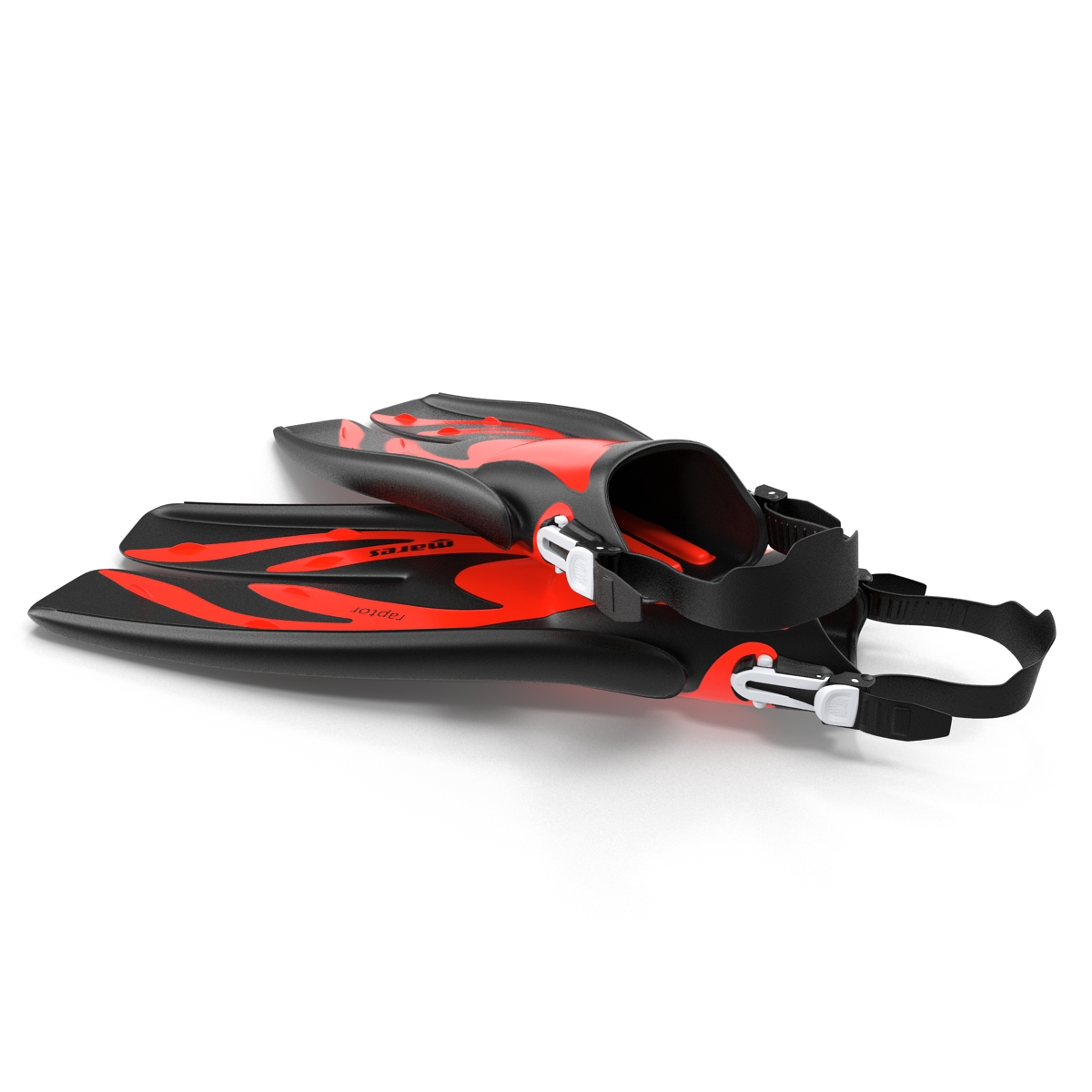 3D model Swim Fins 3 Red