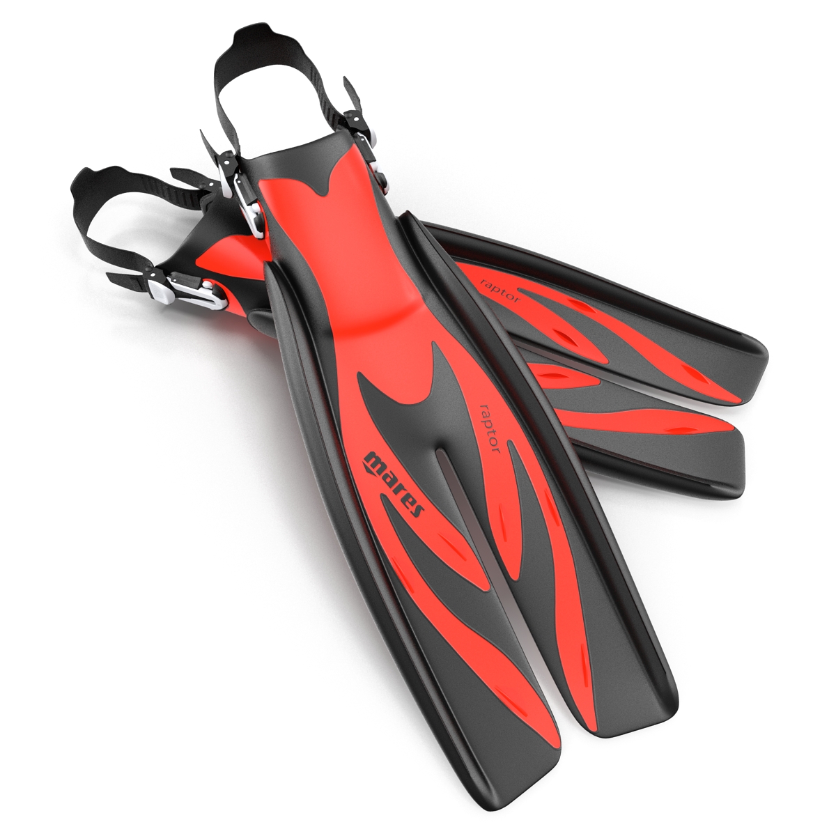 3D model Swim Fins 3 Red