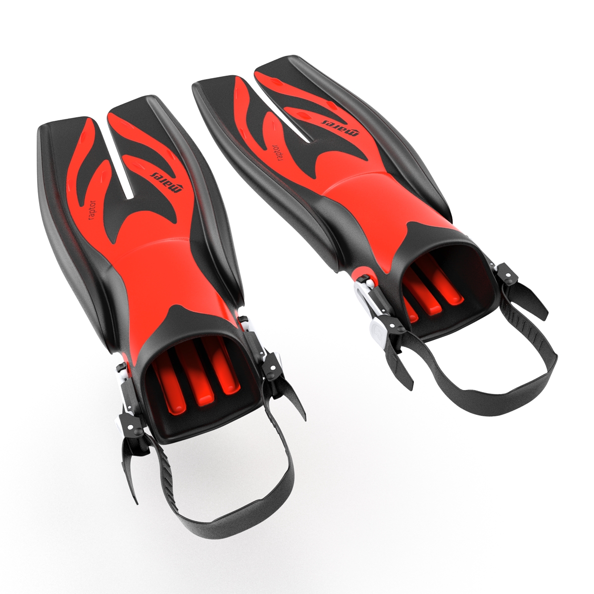 3D model Swim Fins 3 Red