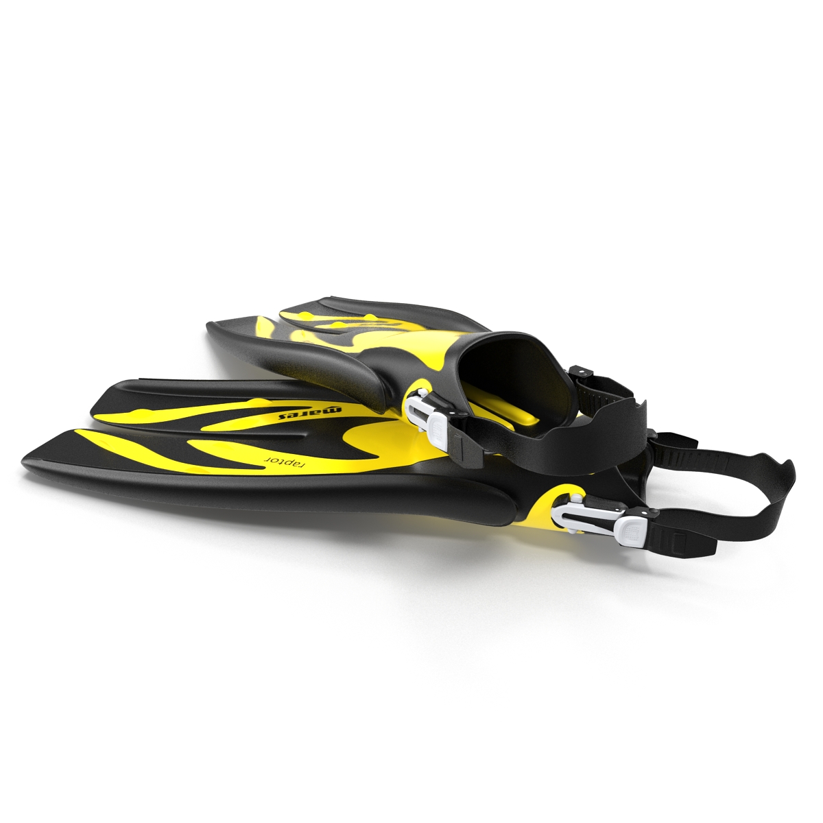 3D Swim Fins 3 Yellow model