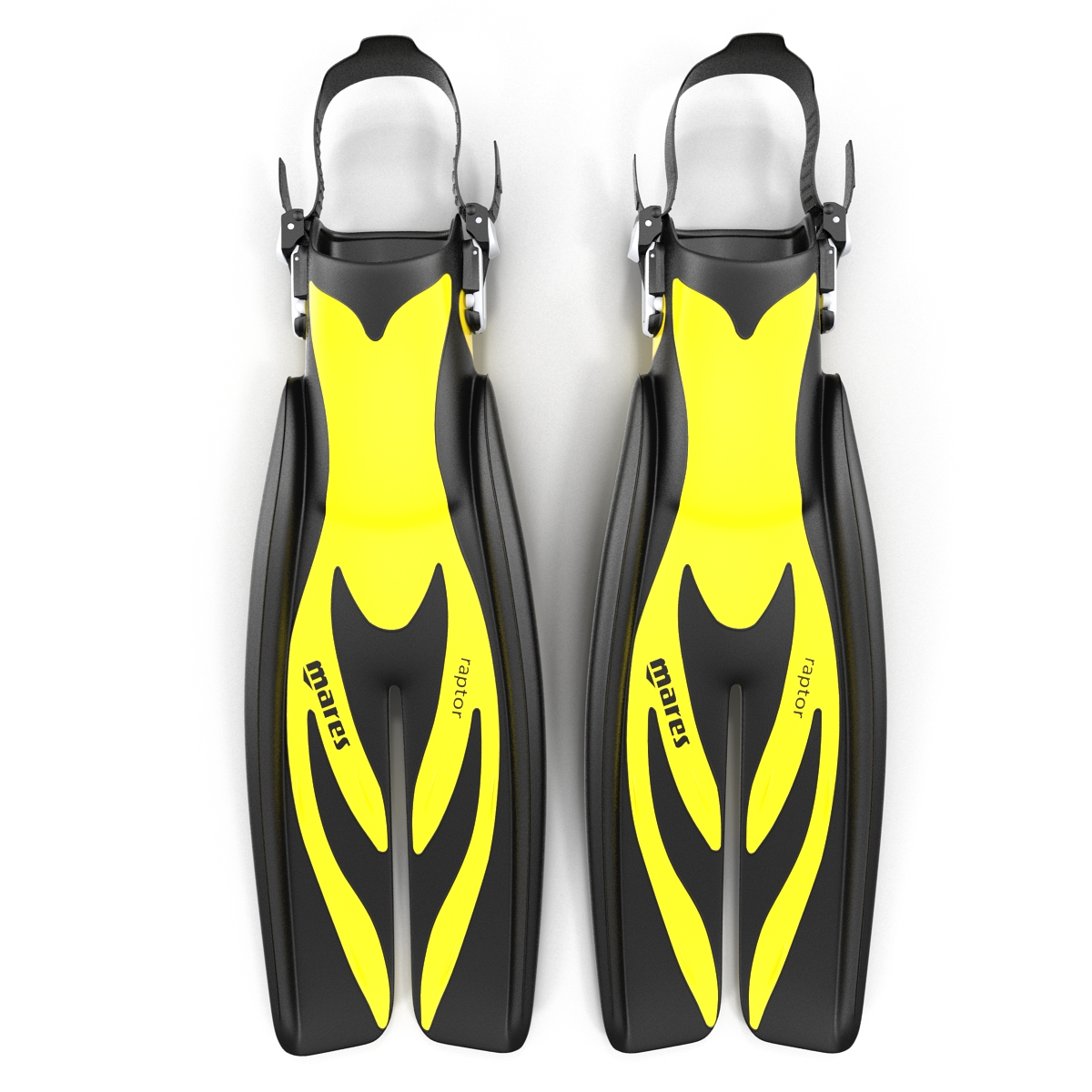 3D Swim Fins 3 Yellow model