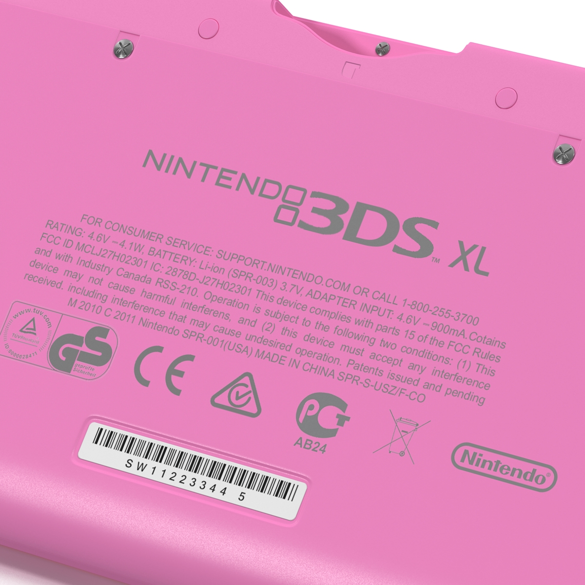 3D model Nintendo 3DS XL Pink