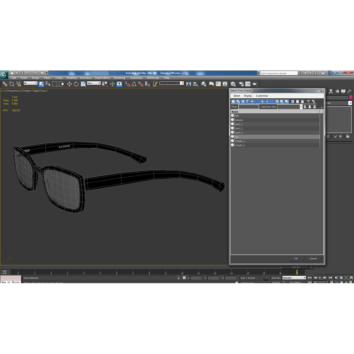 Glasses 5 3D model