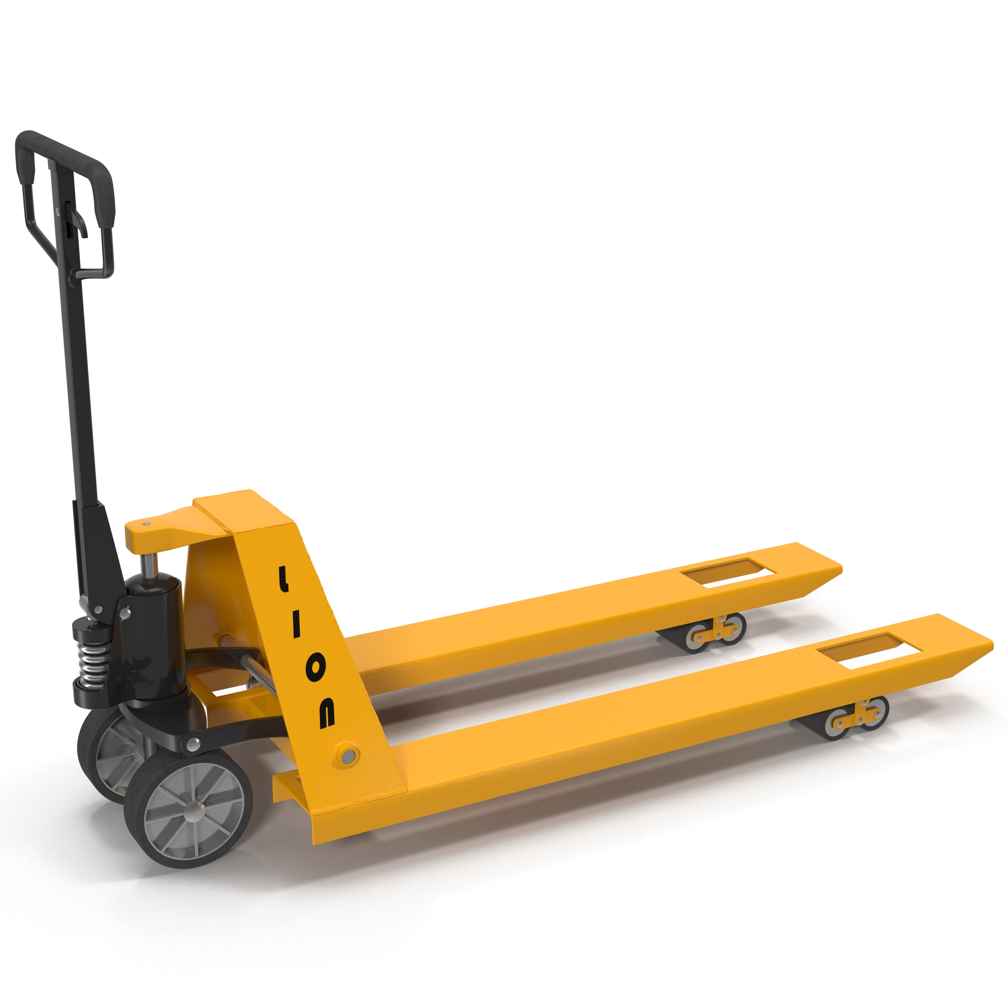 3D Pallet Jack Yellow model