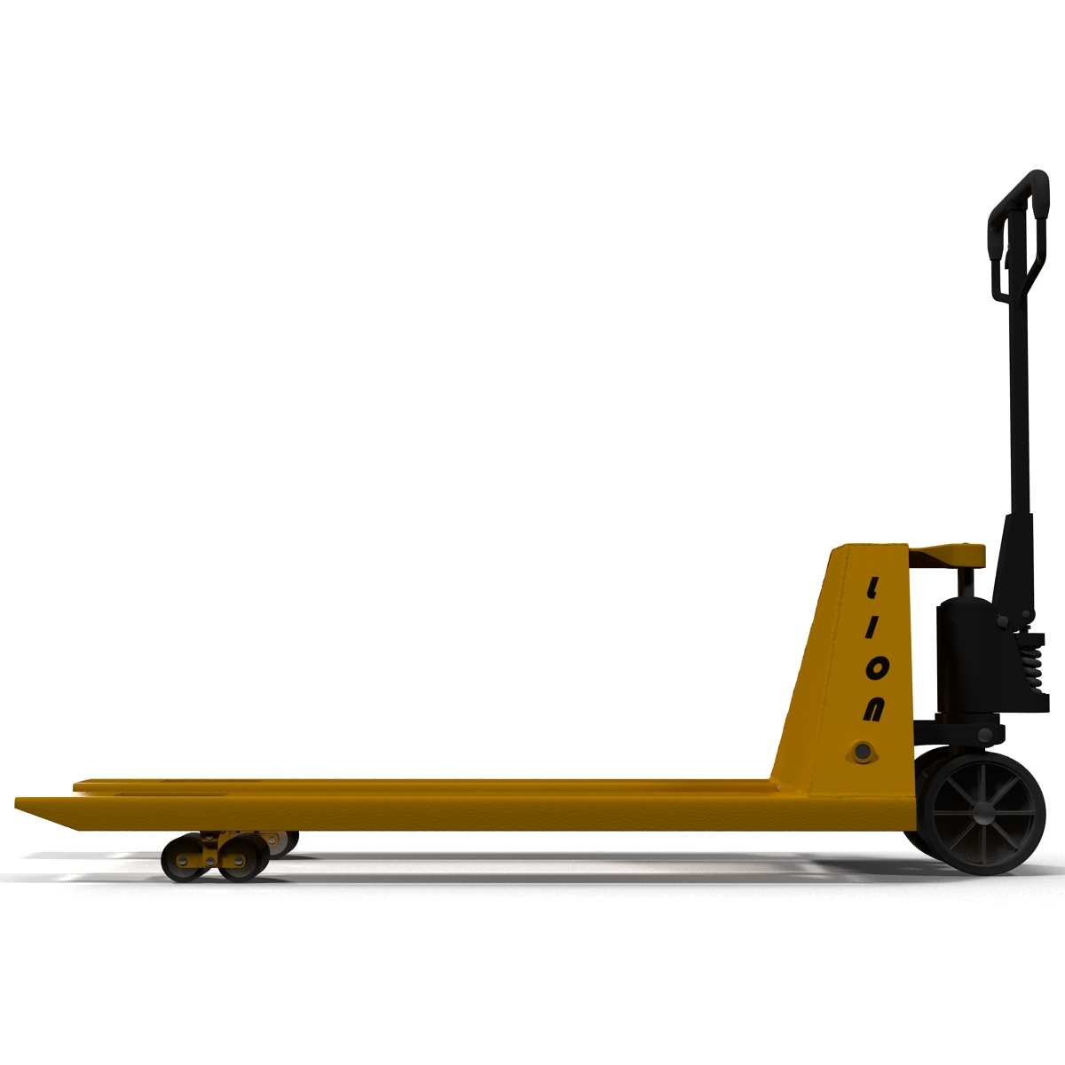 3D Pallet Jack Yellow model