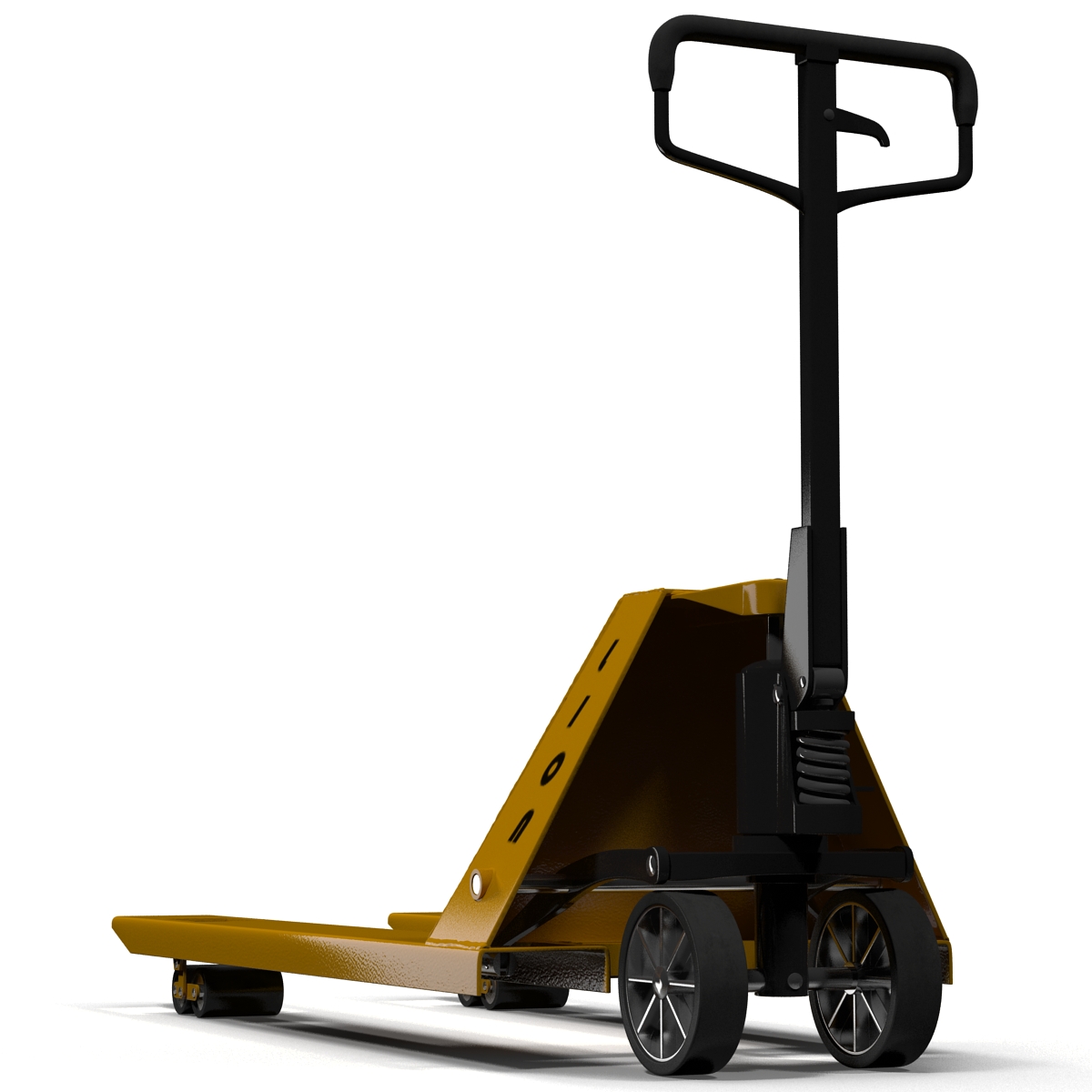 3D Pallet Jack Yellow model