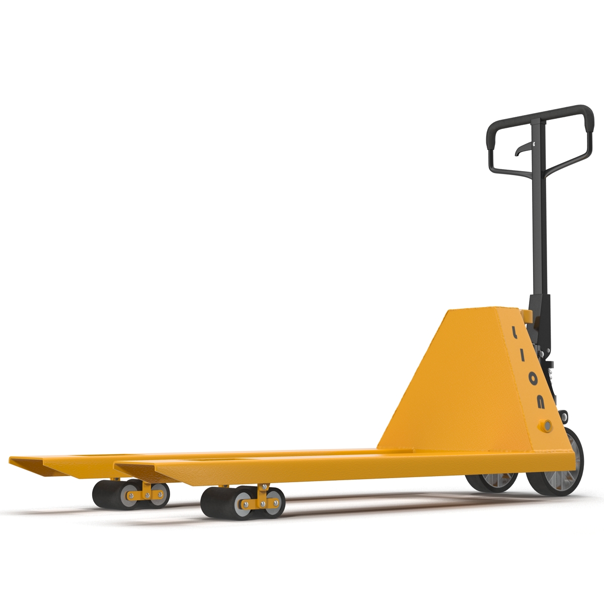 3D Pallet Jack Yellow model