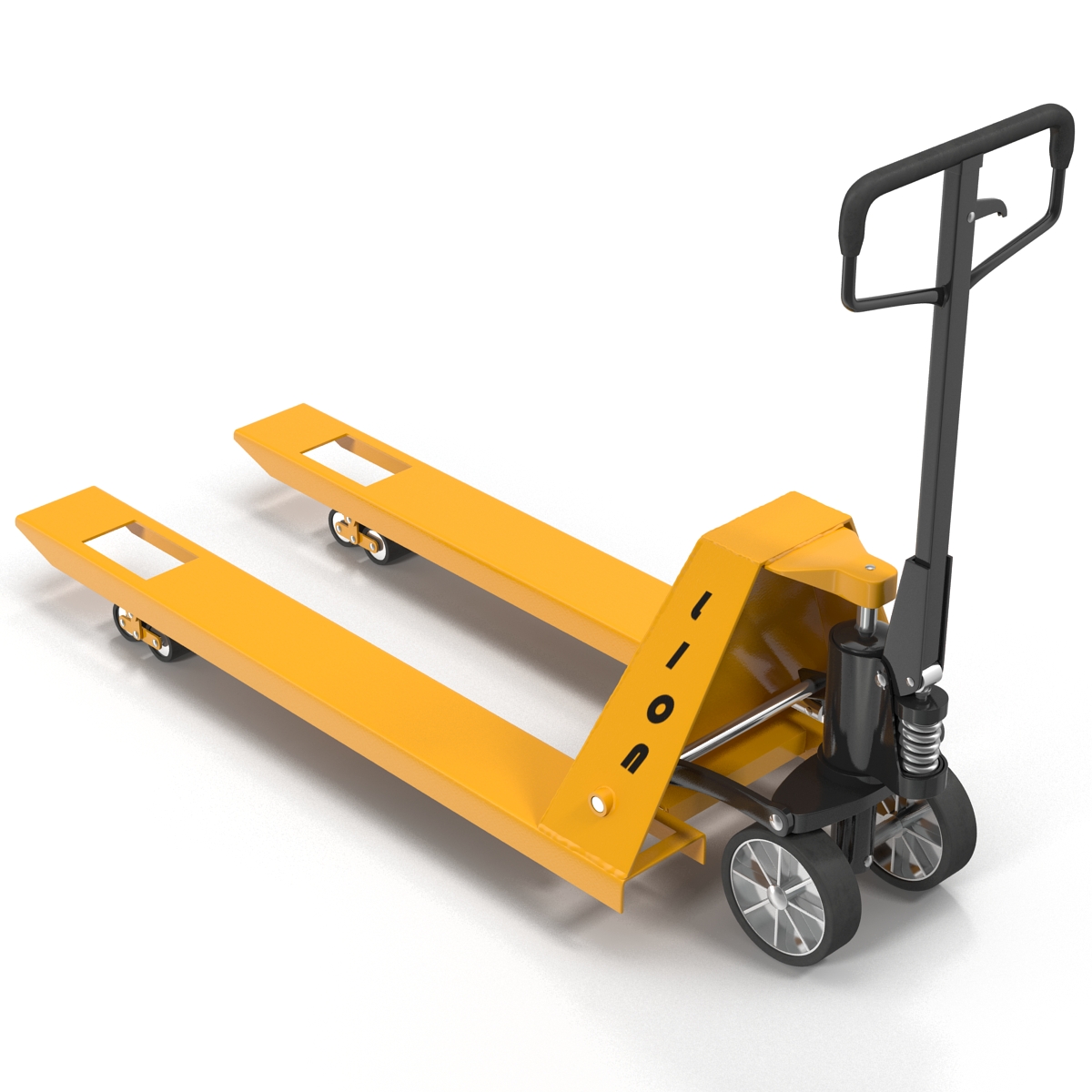 3D Pallet Jack Yellow model