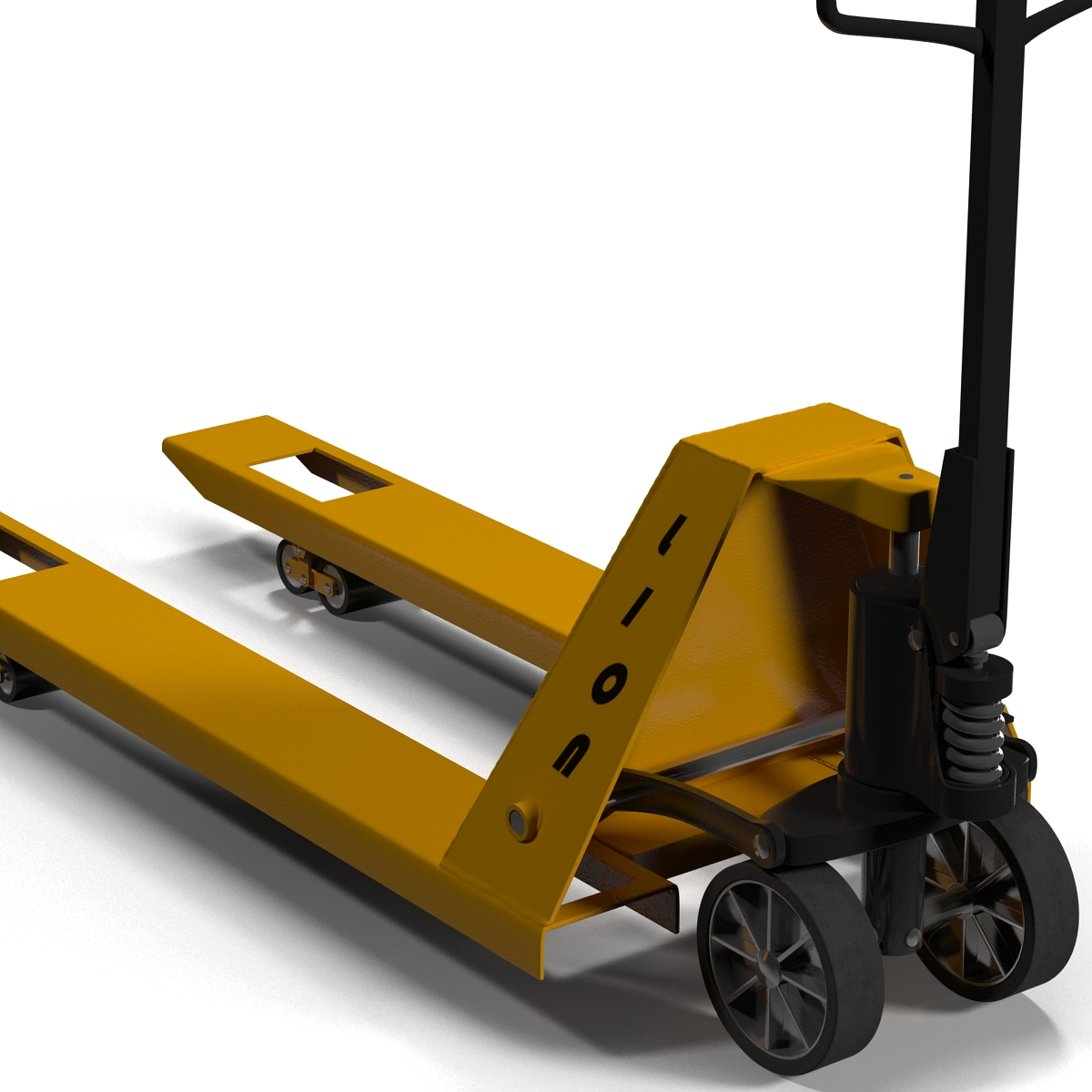 3D Pallet Jack Yellow model