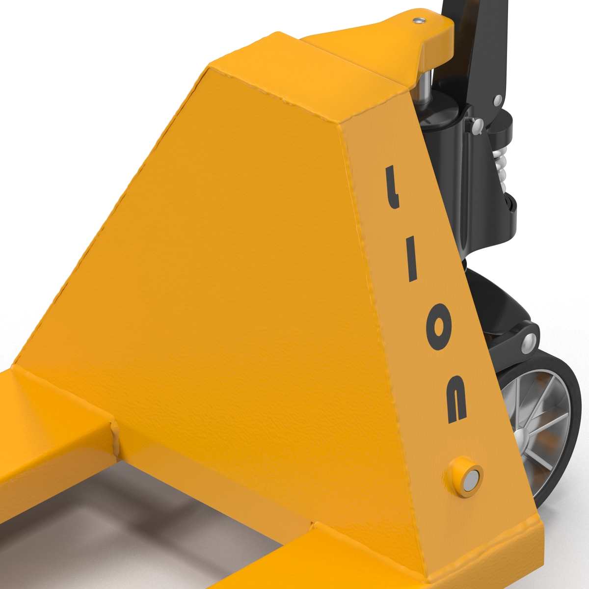 3D Pallet Jack Yellow model