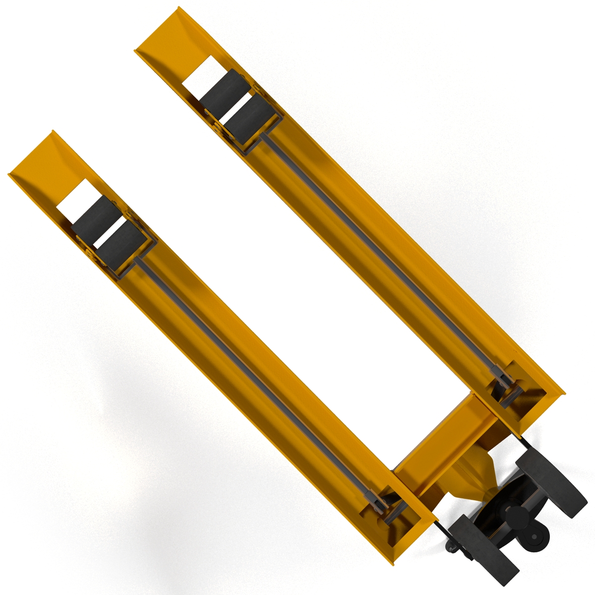 3D Pallet Jack Yellow model