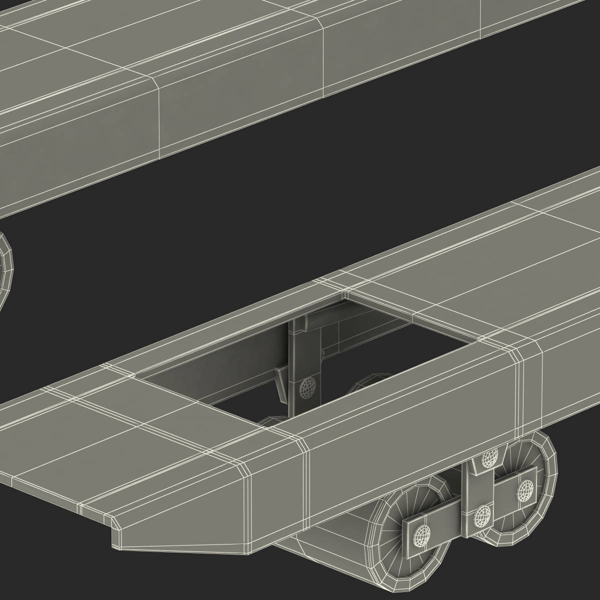 3D Pallet Jack Yellow model