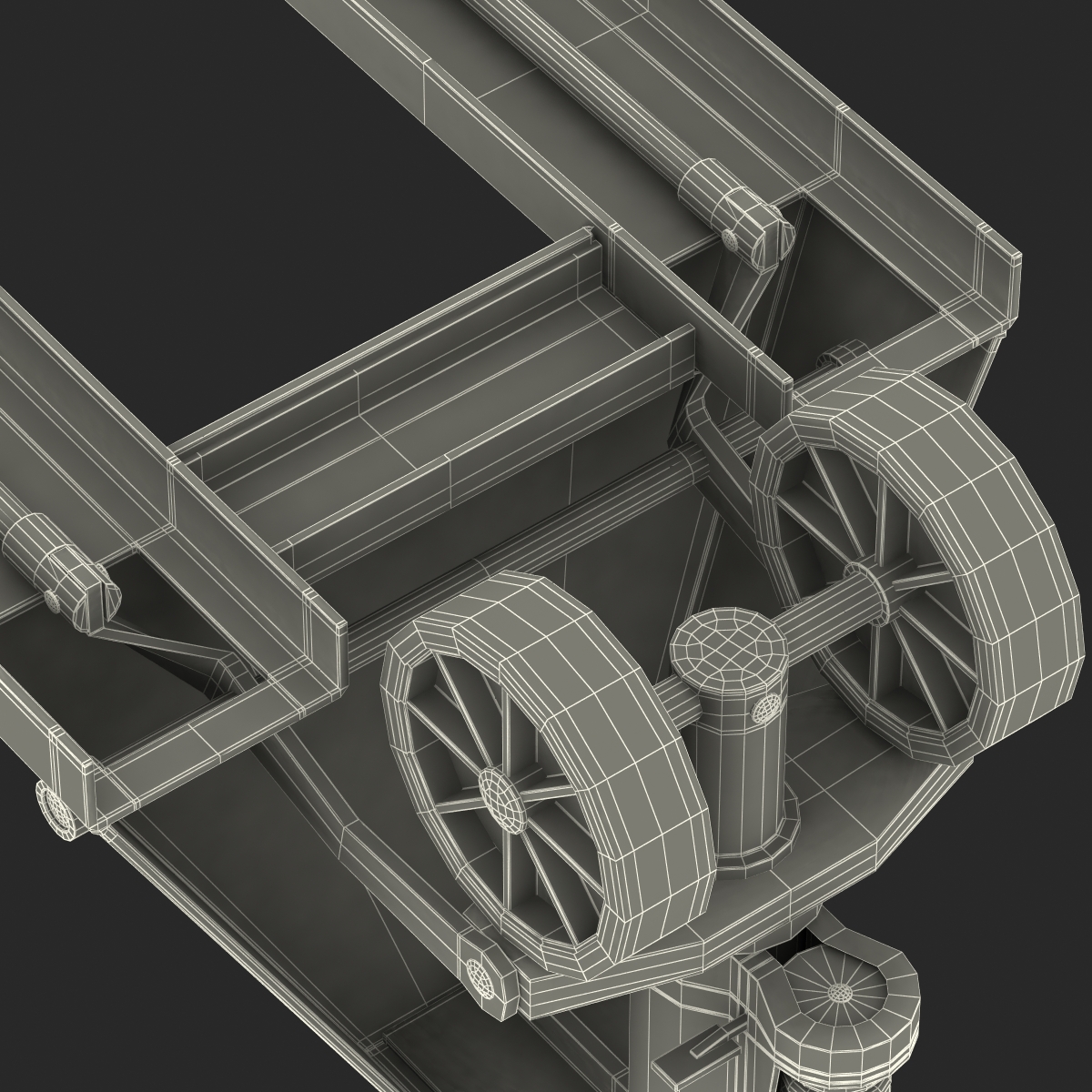 3D Pallet Jack Yellow model