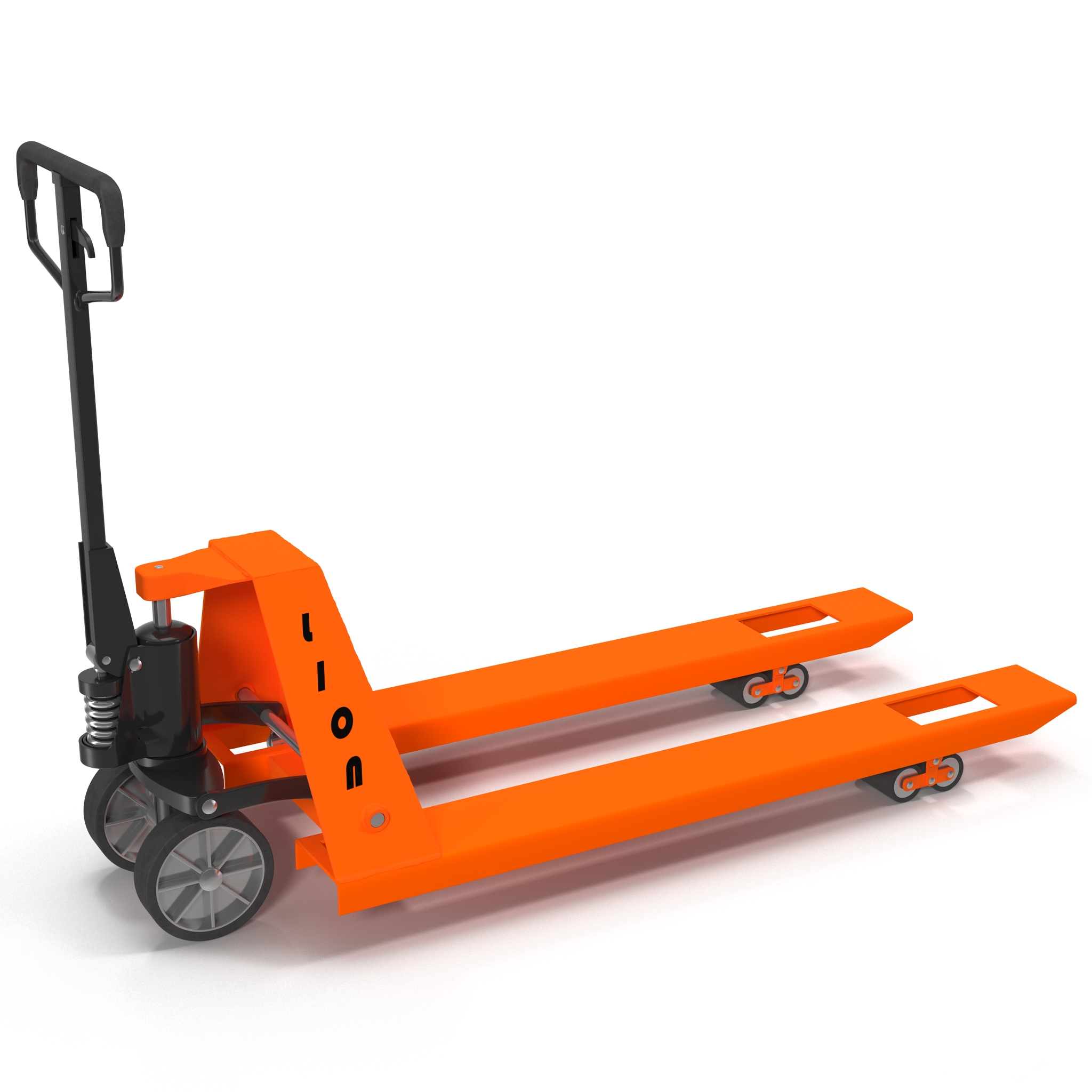 3D Pallet Jack Orange model